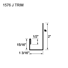 image of decorative metal panels - Flashings and Trims F-10/P-75 - 1576 J TRIM