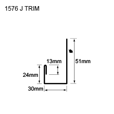 image of decorative metal panels - Flashings and Trims F-10/P-75 - 1576 J TRIM