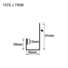 image of decorative metal panels - Flashings and Trims F-10/P-75 - 1578 J TRIM