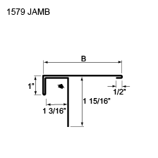image of decorative metal panels - Flashings and Trims F-10/P-75 - 15789 JAMB