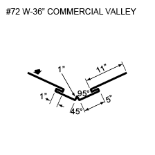 #72 W-36" COMMERCIAL VALLEY