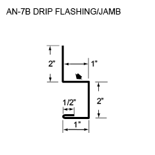 AN -7B DRIP FLASHING/JAMB