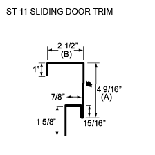 ST-11 SLIDING DOOR TRIM