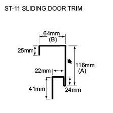 ST-11 SLIDING DOOR TRIM