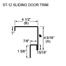 ST-12 SLIDING DOOR TRIM