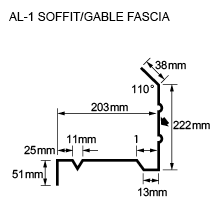 AL-1 SOFFIT/GABLE FASCIA