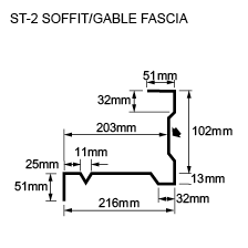 ST-2 SOFFIT/GABBLE FASCIA