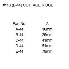 #110 (b-44) cottage ridge instruction