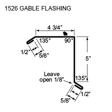 1526 gable flashing