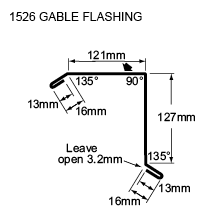1526 gable flashing