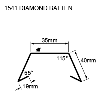 1541 DIAMOND BATTEN