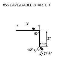 #56 eave/gable starter