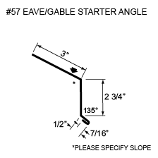 #57 eave/gable starter angle