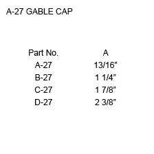 a-27 gable cap instruction