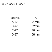 a-27 gable cap instruction