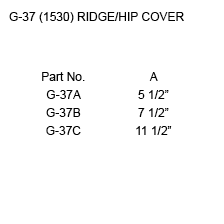 g-37 (1530) ridge/hip cover instruction