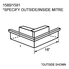 1580/1581 specify outside/inside mitre