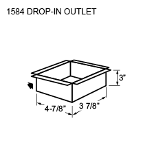 1584 drop-in-outlet