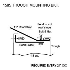 1585 trough mounting bkt.