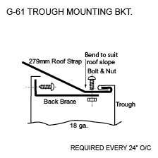 G-61 trough mounting bkt.