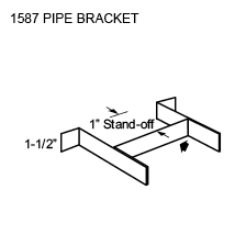 1587 pipe bracket