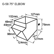 G-58 75deg elbow