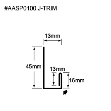 image of Stratus - Stratus Flashing - #AASP0100 J-TRIM