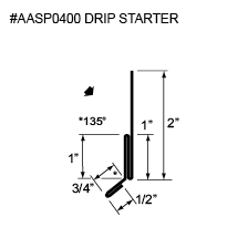 image of Stratus - Stratus Flashing - #AASP0400 DRIP STARTER