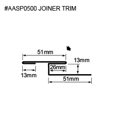 image of Stratus - Stratus Flashing - #AASP0100 JOINER TRIM