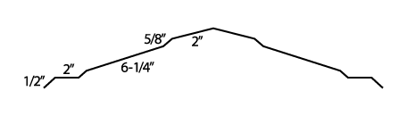 Polycarbonate Clear Ridge Cover diagram