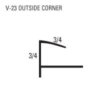 v-23 outside corner sheet schematic