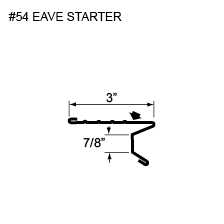 #54 eave starter
