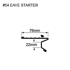 #54 eave starter