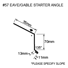 #57 eave/gable starter angle