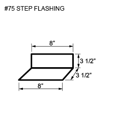 #75 step flashing