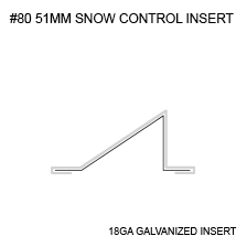 #80 51mm snow control insert