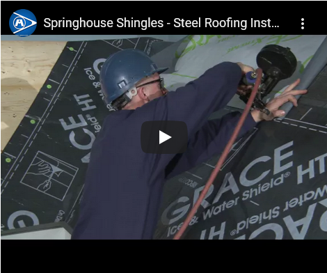 springhouse shingle-steel roofing installation video thumbnail